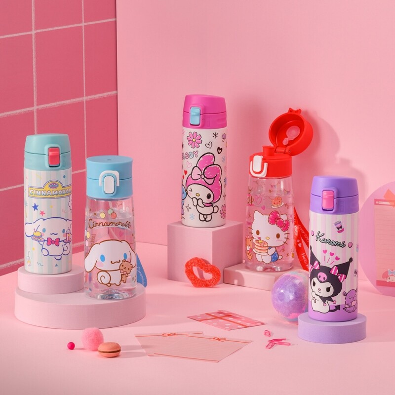 좋은 것을 담다 락앤락,스쿨핏 산리오캐릭터즈 원터치 보틀 470ml