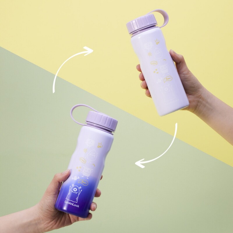 좋은 것을 담다 락앤락,스쿨핏 스위치컬러 스테인리스 물병 500ml