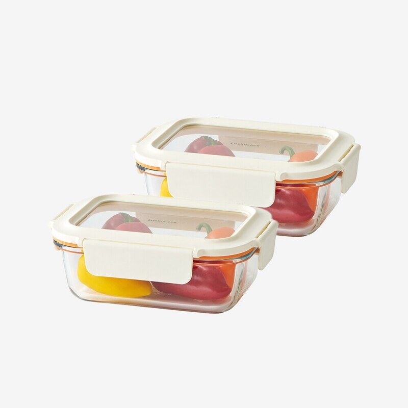 좋은 것을 담다 락앤락,[락앤락몰 전용] 더 큐브 직사각 630ml 2P 세트