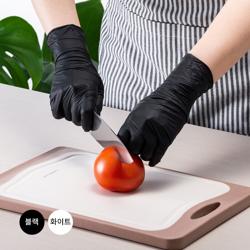 좋은 것을 담다 락앤락,데일리 니트릴 장갑 M - 화이트 (100매)