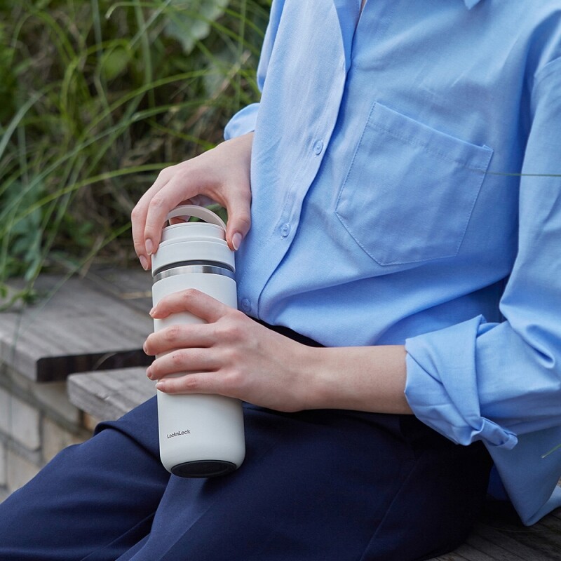 좋은 것을 담다 락앤락,메트로 투웨이 텀블러 475ml_화이트/블루/카키/피치퍼즈