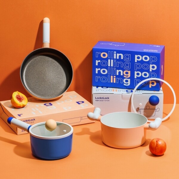 [락앤락몰 전용]롤링팝IH 3종 SET (편수16CM+양수18CM+멀티팬22CM)