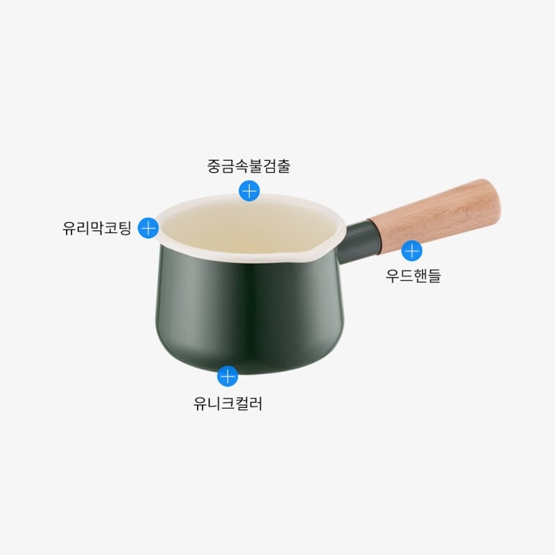 좋은 것을 담다 락앤락,슈트IH멜로우 법랑 편수 18cm