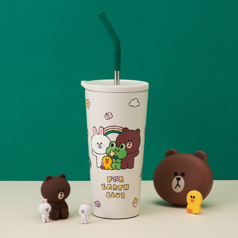 좋은 것을 담다 락앤락,데일리 라인프렌즈 스트로우 텀블러 550ml