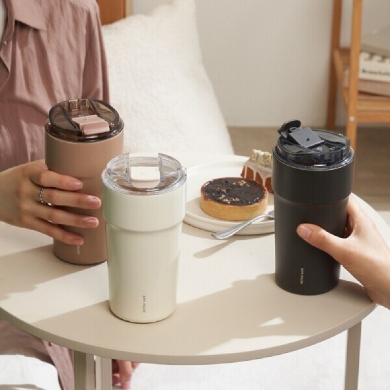 좋은 것을 담다 락앤락,[락앤락몰 전용]메트로 카페 세라믹 텀블러 500ML+뚜껑 세트