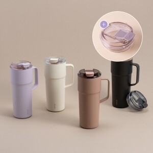 [락앤락몰 전용] 메트로 카페 세라믹 텀블러 750ML+뚜껑 세트