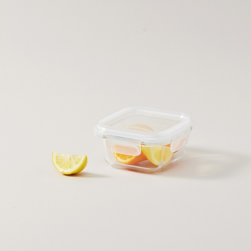좋은 것을 담다 락앤락,스테커블 글라스 밀폐용기 정사각 320ml