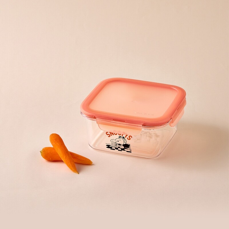 좋은 것을 담다 락앤락,스누피 사각 밀폐용기 930ml 정사각