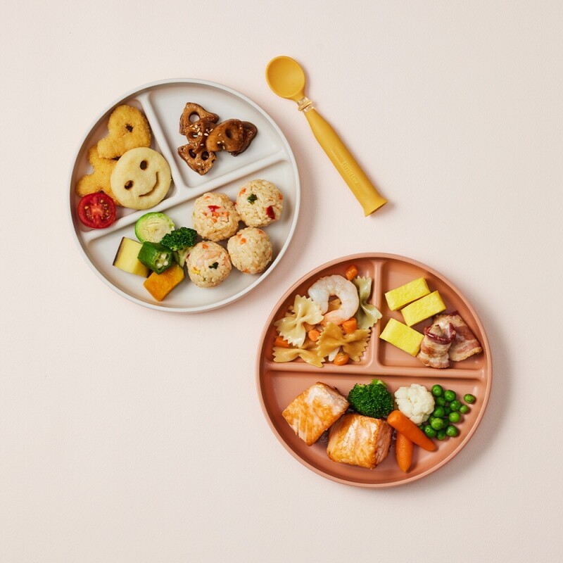 좋은 것을 담다 락앤락,리틀럽 미끄럼방지 3칸 식판 2P