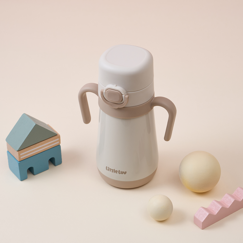 좋은 것을 담다 락앤락,리틀럽 원터치 스텐 양손 빨대컵 300ML