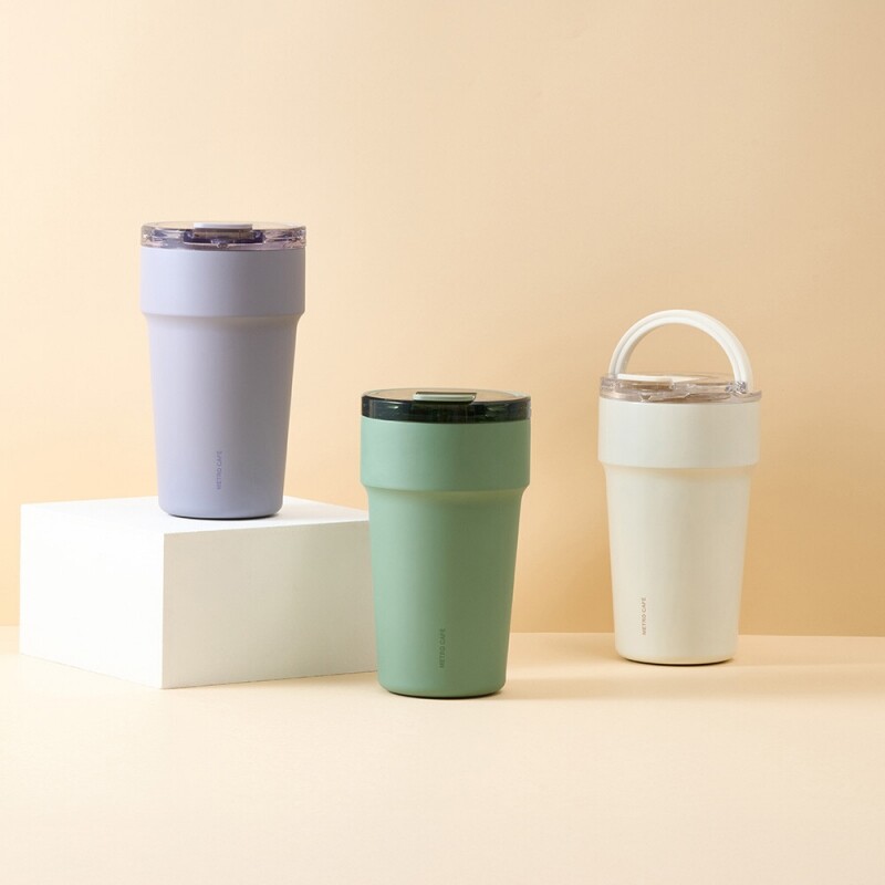 좋은 것을 담다 락앤락,메트로 카페 탑핸들 세라믹 텀블러 710ml