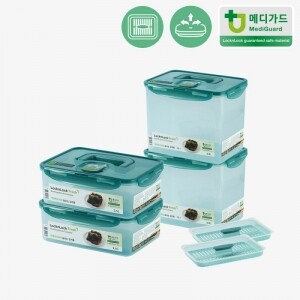 숨쉬는 김치통 세트D (2.6L*2P & 6L*2P)