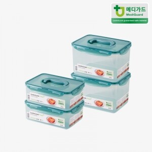 프레쉬 김치통 원핸들 세트D (2.6L*2P & 4.5L*2P)