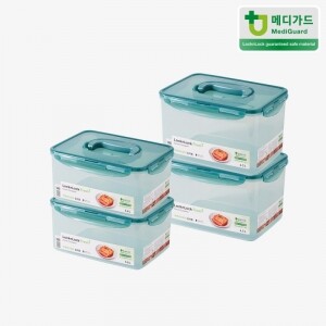 프레쉬 김치통 원핸들 세트E (3.6L*2P & 4.5L*2P)
