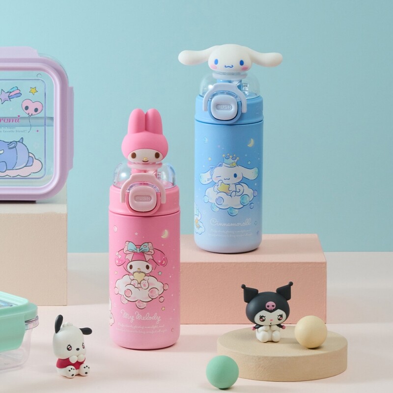 좋은 것을 담다 락앤락,스쿨핏 산리오캐릭터즈 원터치 피규어 텀블러 320ml